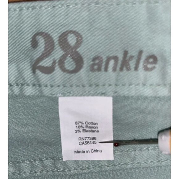 J. Crew Sz 28 Ankle Toothpick Jeans Straight Leg Denim Stretch Skinny EUC - Picture 8 of 9